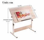 Adjustable Extra Large Drawing Table for Artists – Tiltable Art Desk for Studio Craft Projects Perfect for Painting Sketching and Creative Work