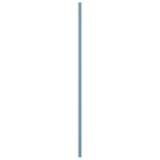18"W x 71"H True Fit PVC Center Circle Arts & Crafts Fixed Mount Shutters, Peaceful Blue (Per Pair - Hardware Not Included)