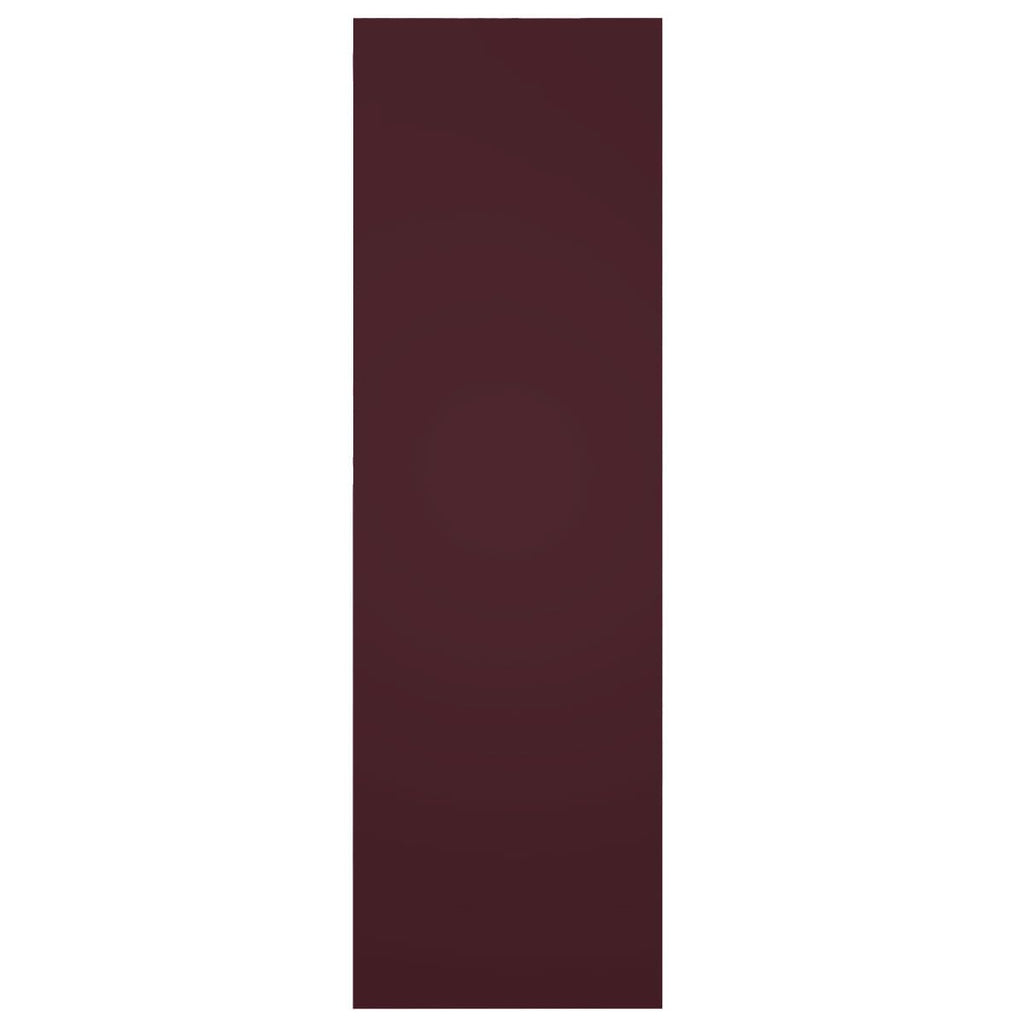 15"W x 74"H True Fit PVC Center Circle Arts & Crafts Fixed Mount Shutters, Wine Red (Per Pair - Hardware Not Included)