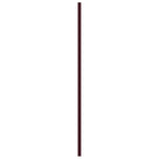 15"W x 74"H True Fit PVC Center Circle Arts & Crafts Fixed Mount Shutters, Wine Red (Per Pair - Hardware Not Included)