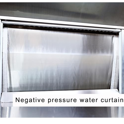 Waterfall Spray Booth for Airbrushing - 5500K LED Lighting, Water-Based Filtration, 40x50x40cm Craft Table for Model Painting, Art Projects, and DIY Crafts.