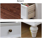 Side Table Nightstand Simple Bedside Table for Bedroom Office Solid Wood Bedside Table 2 Drawer Night Stand Square Cabinet Table with 4 Legs Home Styles Arts and Crafts Night Stand