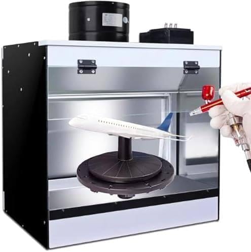 Airbrush Spray Booth with Led Lights & Exhaust,58cm Craft Table for Model Painting,Art Projects and Hobbyists Ideal for Art Projects & Hobbyists (22.8in Long)