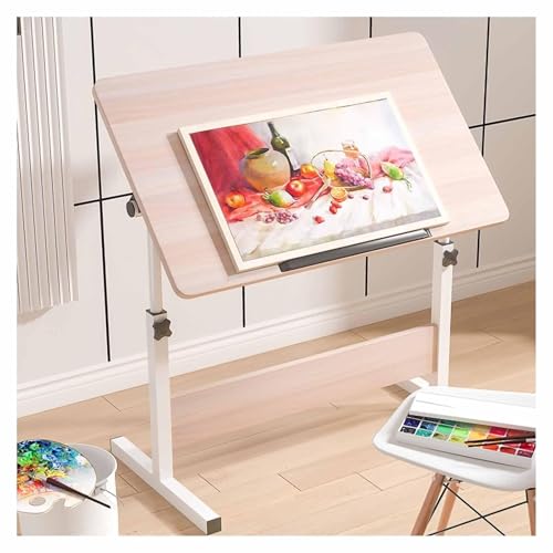 Adjustable Extra Large Drawing Table for Artists – Tiltable Art Desk for Studio Craft Projects Perfect for Painting Sketching and Creative Work