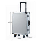 Tool Box Tool Storage Portable Rolling Upright Trolley Tool Box Aluminum Hard Toolbox with Telescoping Handle Tool Trolley Case for Tools, Art, Craft, and Parts Toolbox for Home (B-L)