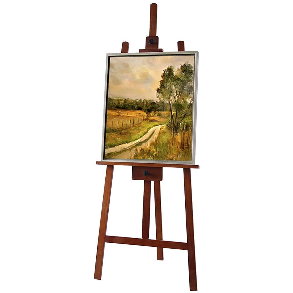 1.65M/64.9in Studio Canvas Easel Wooden A-Frame Folding Artist Art Craft Adjustable Display Exhibition for Drawing Painting Holder