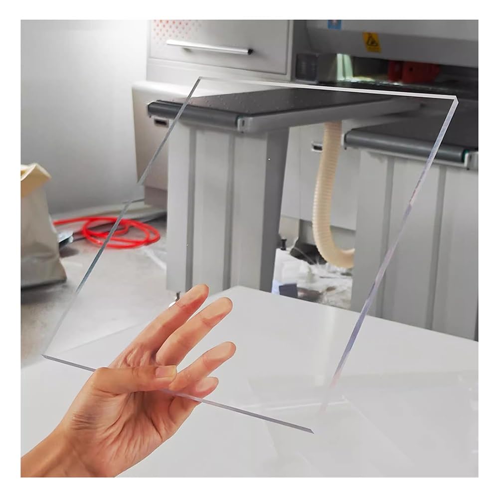 Acrylic Sheet, Transparent Square Cast Board, Art Crafts Protective Sheet Barrier Board for Craft Projects Signs Display Cases(50x90 cm/19.7x35.4 in)