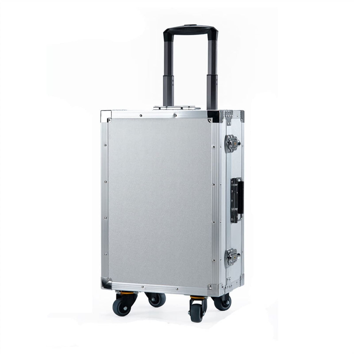 Tool Box Tool Boxes Portable Rolling Upright Trolley Tool Box Aluminum Hard Toolbox with Telescoping Handle Tool Trolley Case for Tools, Art, Craft, and Parts Tool Organizer Tool Chest (B S) (B M)