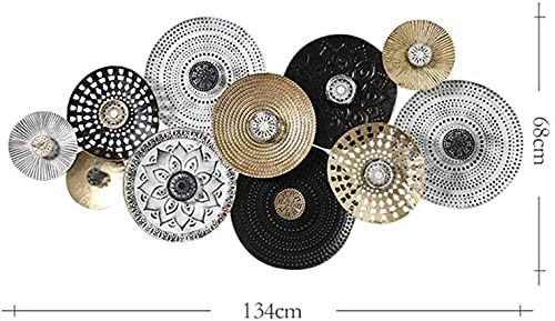 Wall Decor Wall Decor Large Metal Wall Decoration- Art Wall Hanging,Metal Wall Art - Abstract Geometric Multicolor Circles Wall Decor - Large Hand-Crafted Wall Decoration,Contemporary Design Picture S