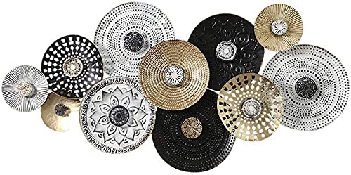 Wall Decor Wall Decor Large Metal Wall Decoration- Art Wall Hanging,Metal Wall Art - Abstract Geometric Multicolor Circles Wall Decor - Large Hand-Crafted Wall Decoration,Contemporary Design Picture S