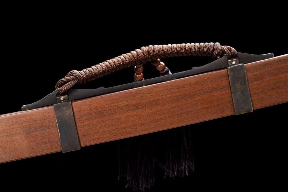 Yanling Dao Sword Chinese Martial Arts Knife T10Steel Blade Sharp Copper Fitting Crafted for Battle: Razor Sharp Blade Katana Sword, Handmade and Battle Ready