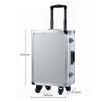 Tool Box Tool Boxes Portable Rolling Upright Trolley Tool Box Aluminum Hard Toolbox with Telescoping Handle Tool Trolley Case for Tools, Art, Craft, and Parts Tool Organizer Tool Chest (B S) (B M)