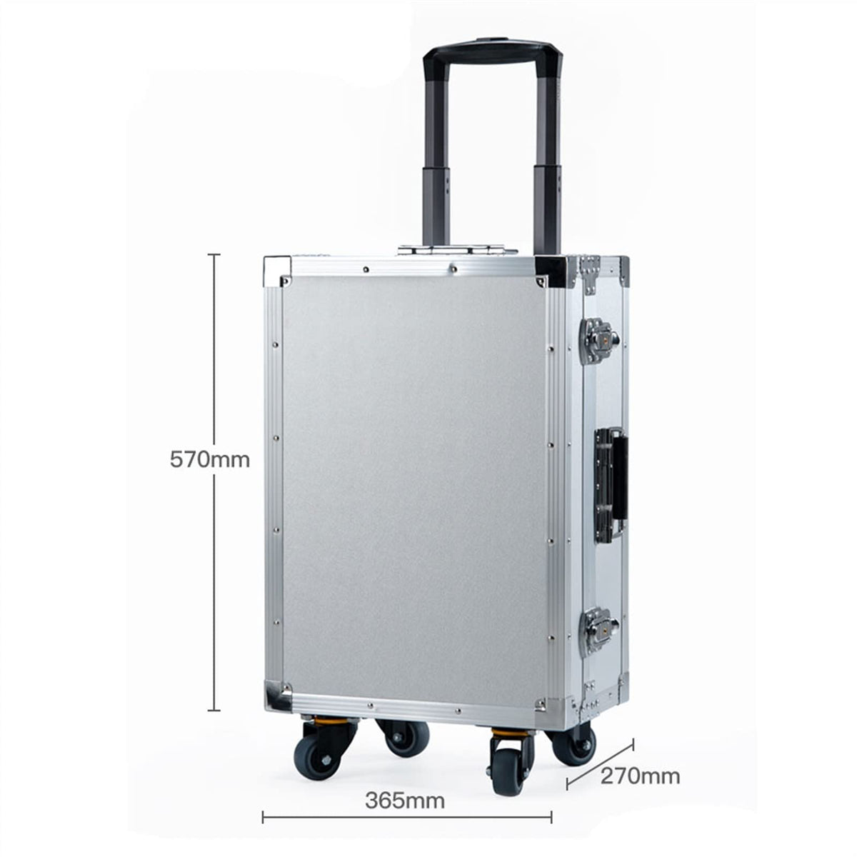 Tool Box Tool Boxes Portable Rolling Upright Trolley Tool Box Aluminum Hard Toolbox with Telescoping Handle Tool Trolley Case for Tools, Art, Craft, and Parts Tool Organizer Tool Chest (B S) (B M)