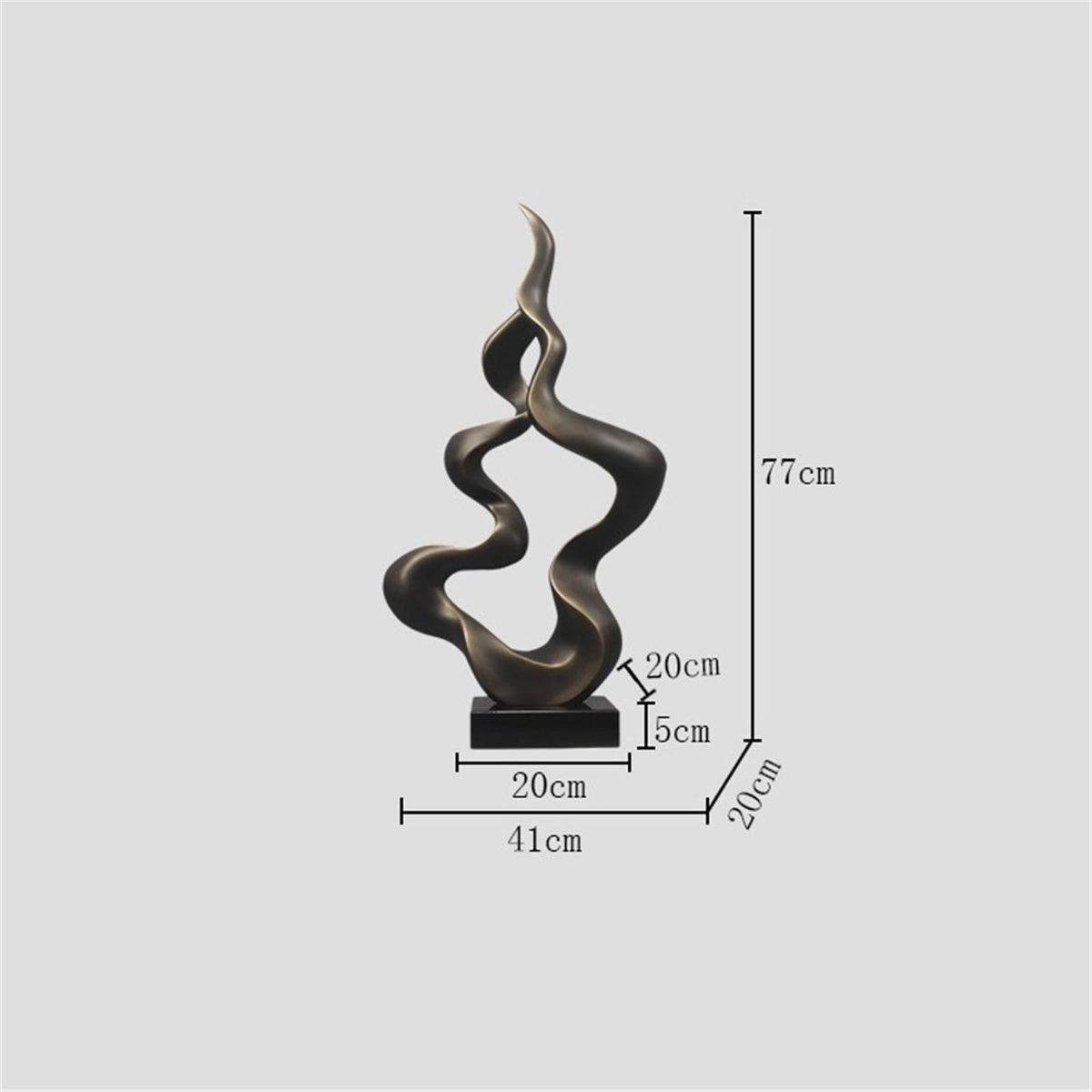 Art Statues Large Sculpture Artwork Ornaments Light Luxury Abstract Decorations Modern Home Decor Crafts