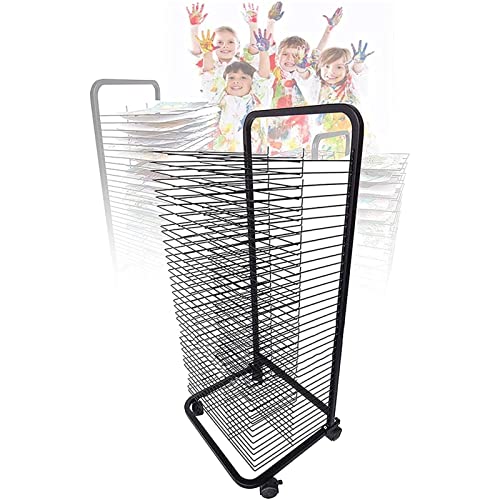 Wire Art Drying Rack, Flexible Shelf Mobile Cart for Classroom Painting Crafts Artwork Canvas Storage, 3 Sizes/20 Shelves,35 Shelves