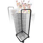 Wire Art Drying Rack, Flexible Shelf Mobile Cart for Classroom Painting Crafts Artwork Canvas Storage, 3 Sizes/20 Shelves,35 Shelves
