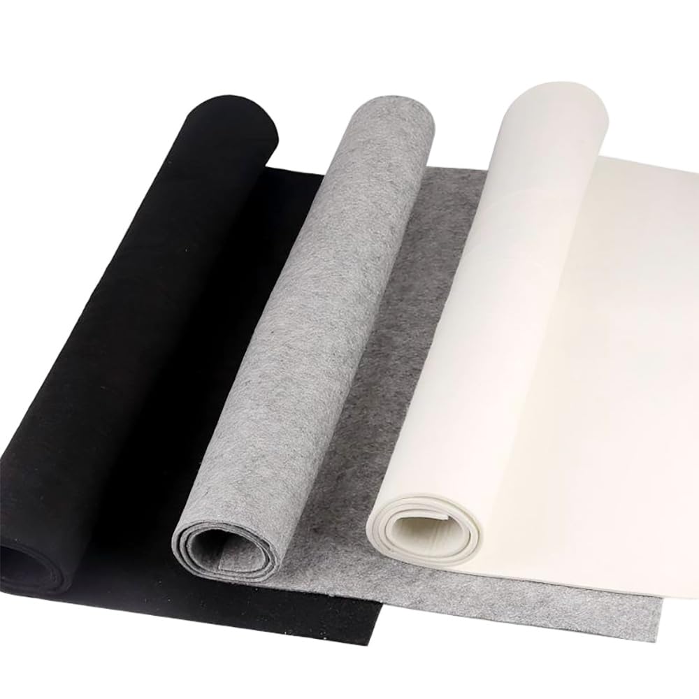 Wool Fiber Felt Pad, 5mm Thick Table Mat for Painting, Calligraphy, 1PC