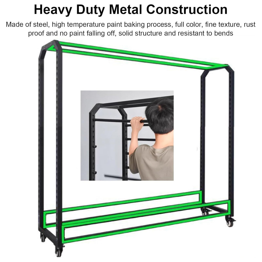 Textile Fabric Roll Storage Rack, Heavy Duty Metal Butcher Paper Holder, Mobile Gift Wrap Rack for Classroom Arts and Crafts