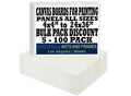 White Canvas Panels 24x36 50 PackProfessional Cotton Artist Quality Acid Free Primed Canvas Boards for Acrylic, Oil and Wet or Dry Art Media for Crafts and Projects by WholesaleArtsFrames-com