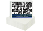 White Canvas Panels 24x36 50 PackProfessional Cotton Artist Quality Acid Free Primed Canvas Boards for Acrylic, Oil and Wet or Dry Art Media for Crafts and Projects by WholesaleArtsFrames-com