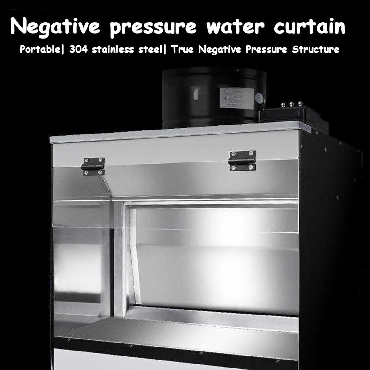 Airbrush Spray Booth with Fans & Led Lights, Portable Craft Painting Booth for Models, T-Shirts, and Art Projects, Ventilation Air Brush Station with Adjustable Lighting 50x50x40cm