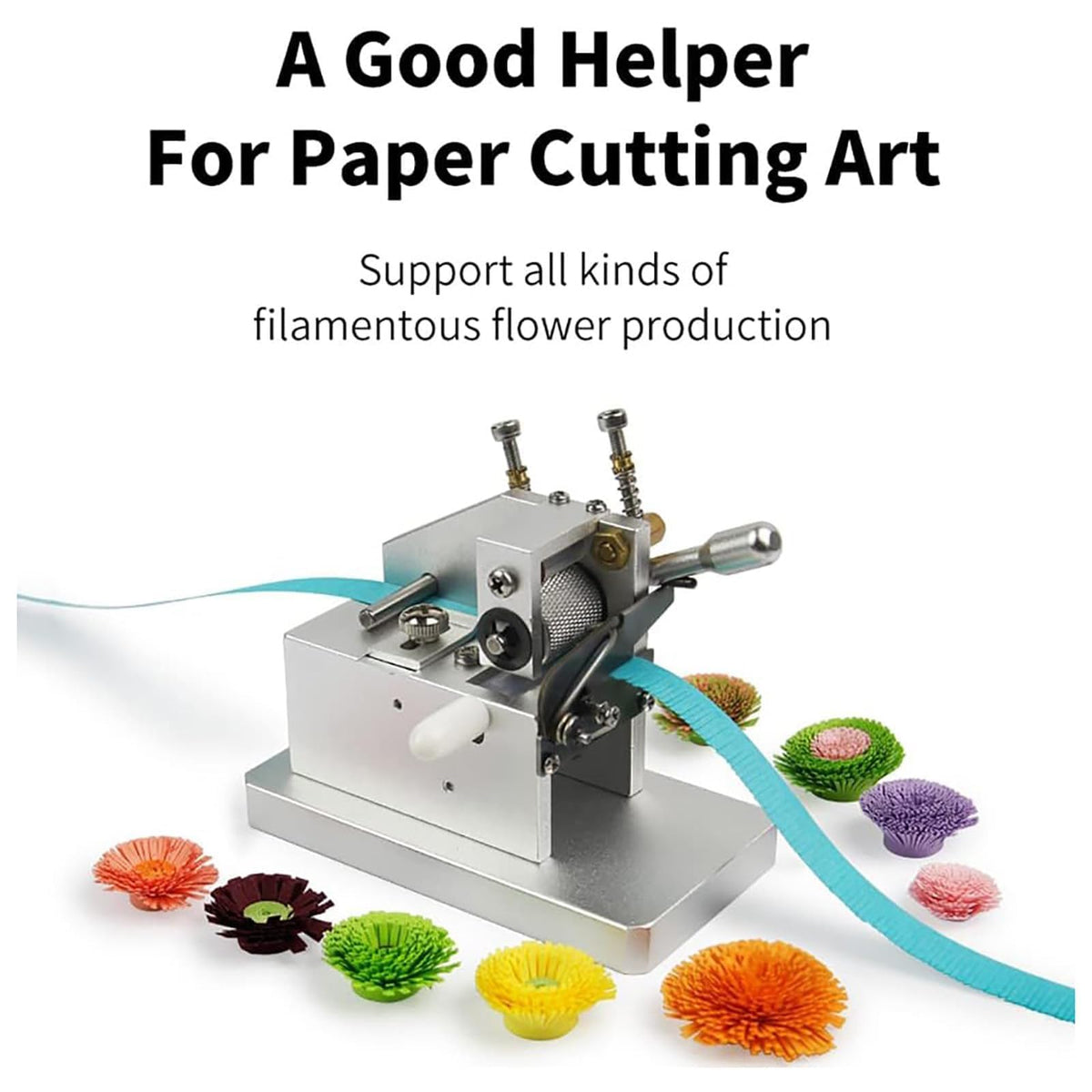 Adjustable Manual Quilling Frinr Machine - 3D Handmade Paper Cutting Tool for Crafts, Customizable Tassel Length & Width, Perfect for DIY Projects and Art Enthusiasts
