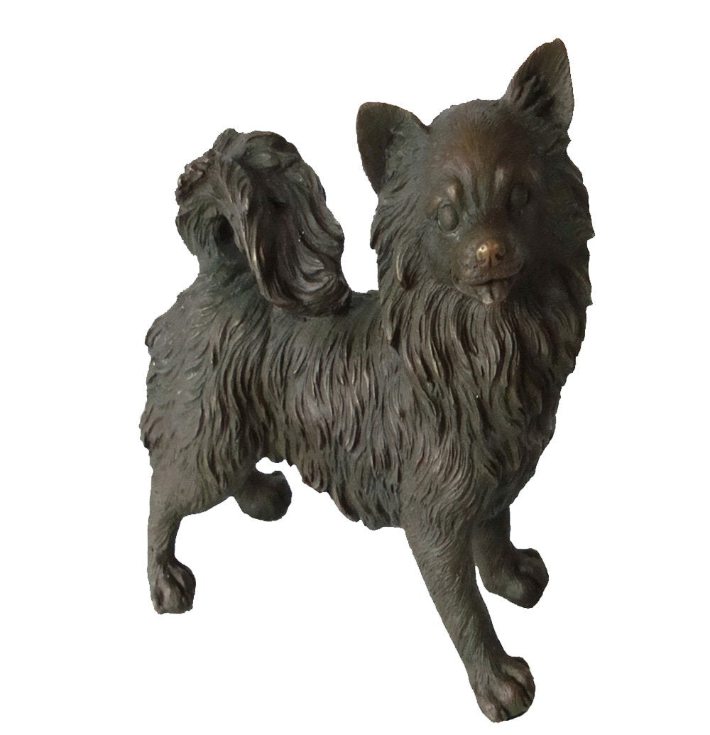 Statue Metal Crafts Dogs Art Bronze Sculpture Small Size Animal Dogs Bronze Statue TPY-800