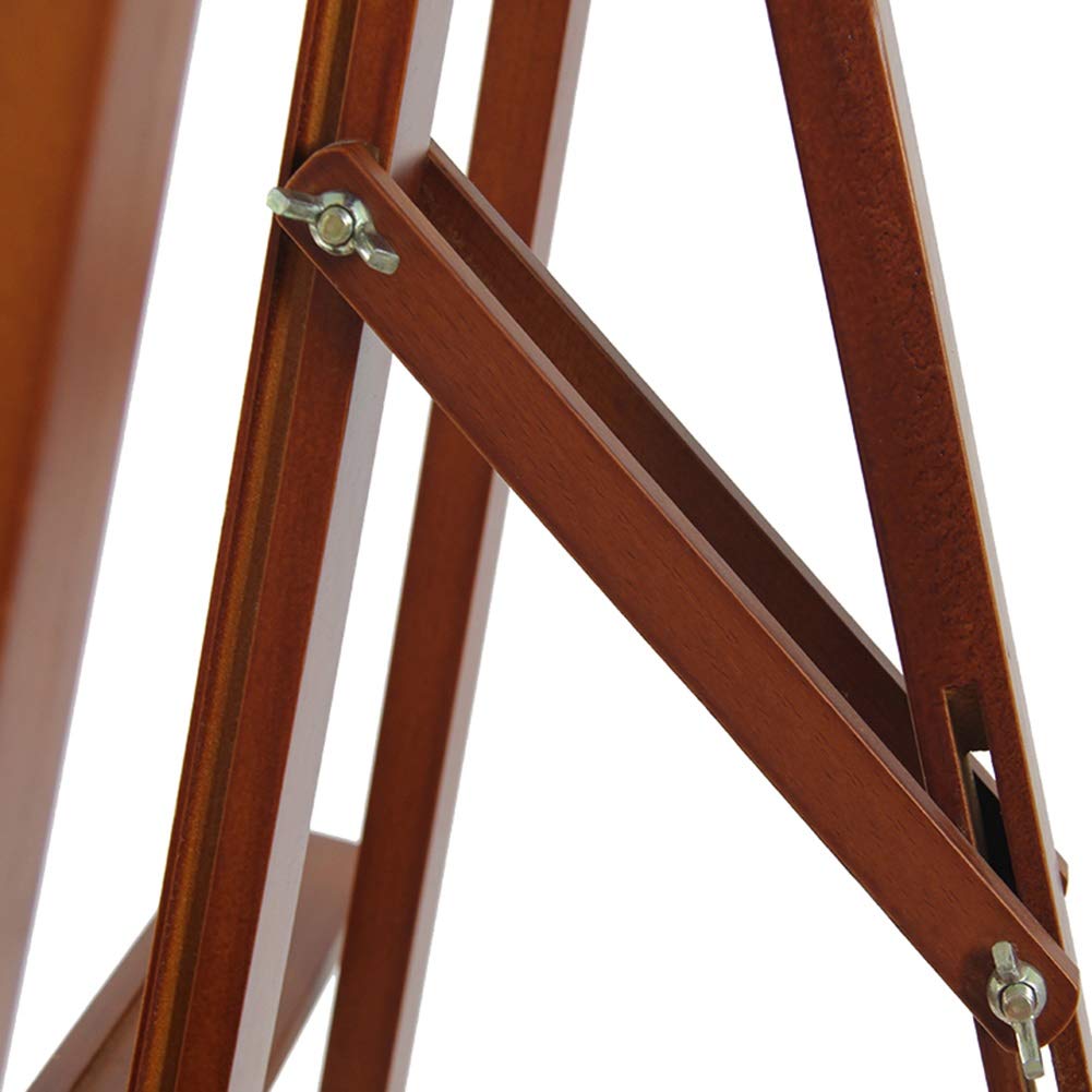 1.65M/64.9in Studio Canvas Easel Wooden A-Frame Folding Artist Art Craft Adjustable Display Exhibition for Drawing Painting Holder
