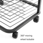 Stackable Wire Art Drying Rack for Classrooms & Studios - Mobile Metal Art Display Rack with 4 Flexible Shelves & Wheels Perfect for Painting Crafts & Artwork Storage,25 Shelves