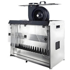 Airbrush Spray Booth with Waterfall Spray, Touch Control, Dual Filtration, 2200 L/H Flow, 3 LED Lights, Airflow Suction 1480m³/H for DIY Art Crafts Model Making