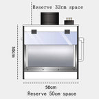 Airbrush Spray Booth with Led Lights & Exhaust,58cm Craft Table for Model Painting,Art Projects and Hobbyists Ideal for Art Projects & Hobbyists (22.8in Long)