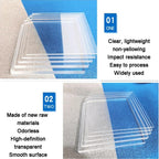 Acrylic Sheet, Transparent Square Cast Board, Art Crafts Protective Sheet Barrier Board for Craft Projects Signs Display Cases(50x90 cm/19.7x35.4 in)