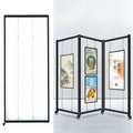 Aluminum Mobile Art Exhibition Stand 100X220Cm Versatile Display Easel for Art Galleries Craft Shows Weddings & Events 1 Piece,3Pcs-100X200Cm/39.4X78.7In