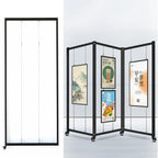 Aluminum Mobile Art Exhibition Stand 100X220Cm Versatile Display Easel for Art Galleries Craft Shows Weddings & Events 1 Piece,3Pcs-100X200Cm/39.4X78.7In