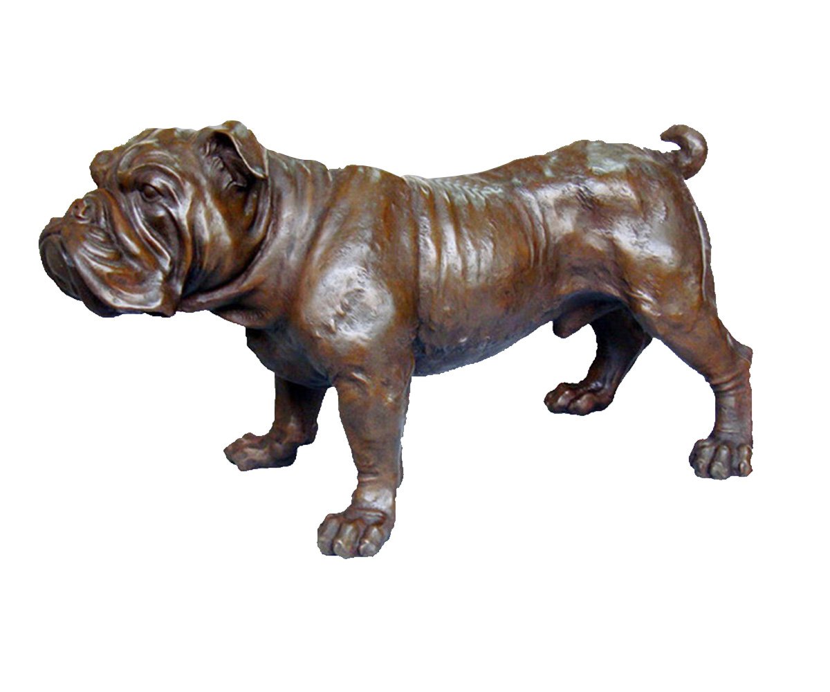 Statue Metal Crafts Dogs Art Bronze Sculpture Small Size Animal Dogs Bronze Statue TPY-800