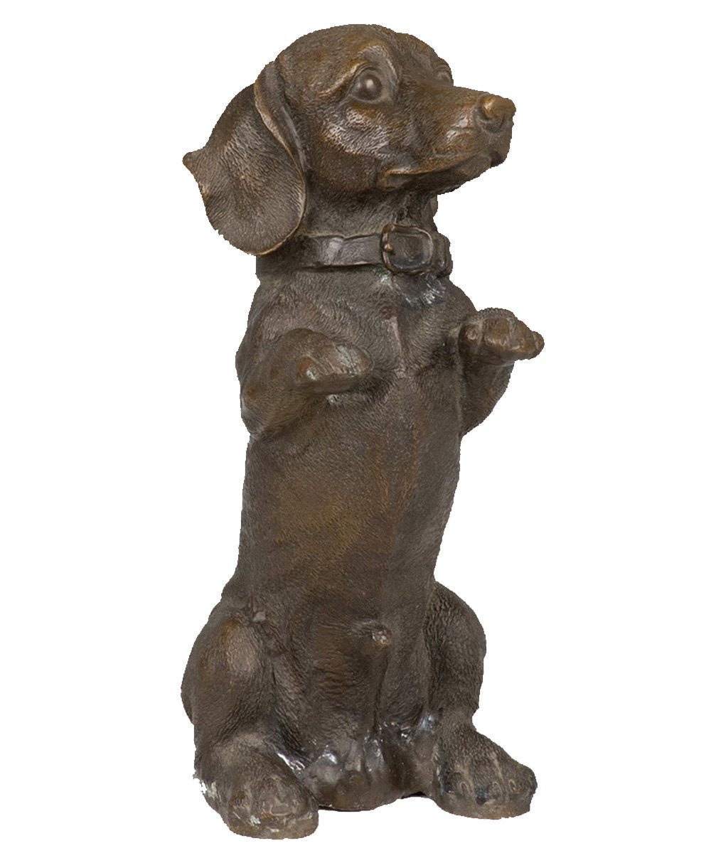Statue Metal Crafts Dogs Art Bronze Sculpture Small Size Animal Dogs Bronze Statue TPY-800