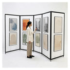 5 Panle Movable Folding Display Rack for Painting/ Art/ Craft Exhibition