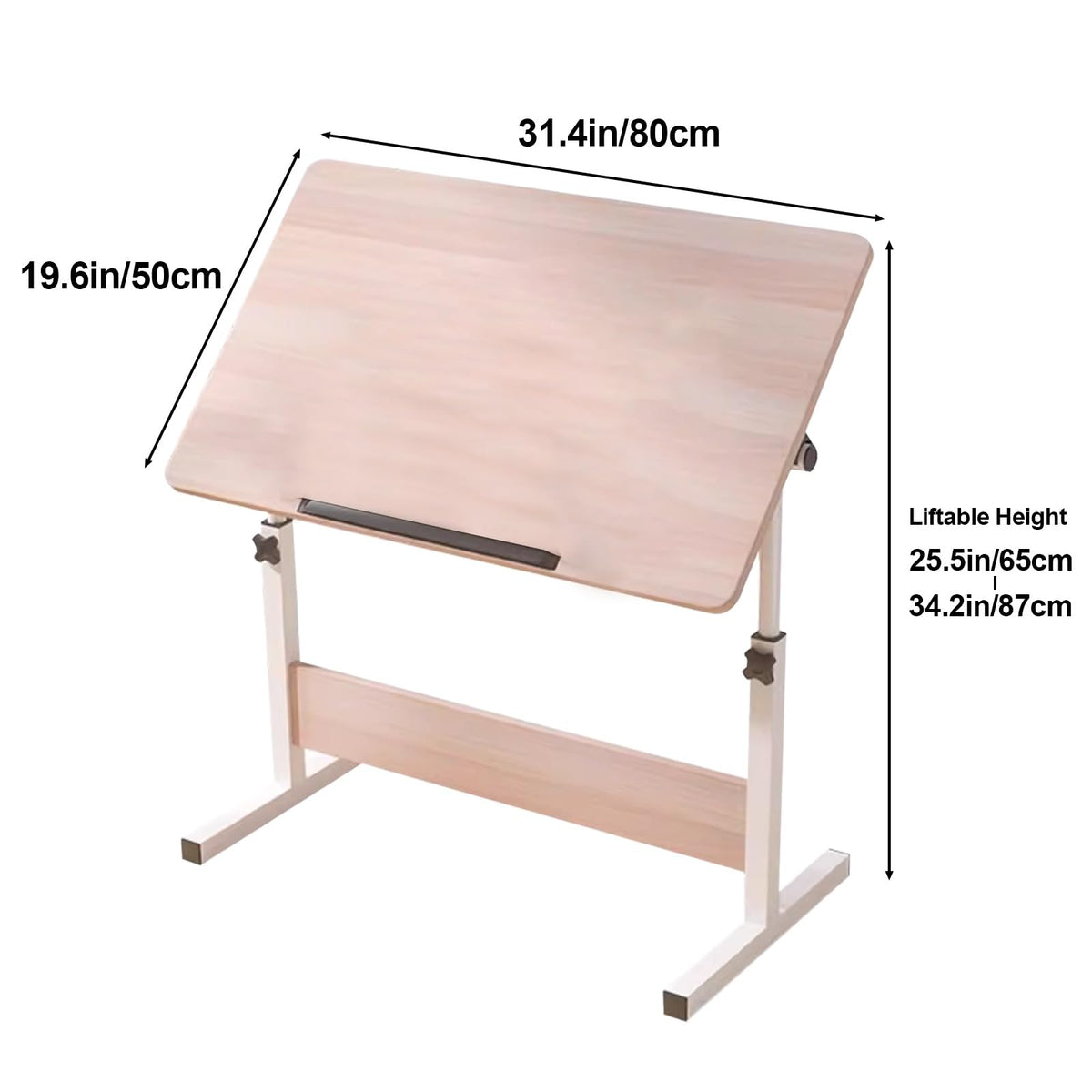 Adjustable Drawing Table Art Desk for Artists - Height & Angle Adjustable Craft Table for Home & Office - Versatile Drawing Board for Creative Projects