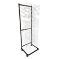 40-Layer Wall Mount Art Drying Rack with Locking Wheels - Perfect Canvas Storage Solution for Classroom Painting, Crafts & Art Supplies