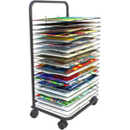 Sturdy Metal Wire Drying Rack with 20/25/30/35 Shelves - Ideal for Artwork Storage & Organization in Classrooms & Art Clubs - Perfect for Efficient Craft Drying Solutions
