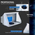 Airbrush Spray Booth Kit with LED Light, Portable Paint Booth for Crafts, Compact Airbrush Station for Cake and T-Shirt Painting, Hobby and Art Projects