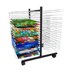 Art Drying Rack for Classroom Painting Crafts, A3, 8K Canvas Board Hanger - Art Shelf Storage Rack with Wheels, Perfect for Education School and Art Club Shelves,