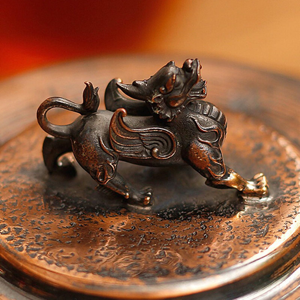 Traditional Embossed Copper Teapot, Eight Auspicious Symbols Kettle