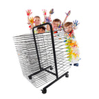 Sturdy Art Drying Rack for Classroom & Home Use - Metal Art Stand with Swivel Wheels Ideal for Painting Crafts Canvas Board Display & Art Studio nization