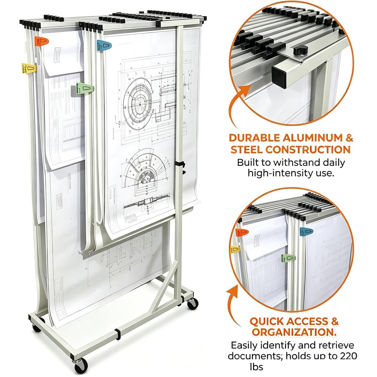Adjuble le Ding STO Rack - Versatile Document nizer for Art Supplies, Office Files, and Craft Materials - Space-Saving Design for Home & Office Use