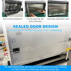Water Curtain Airbrush Spray Booth, Touch Control with Waterfall Exhaust System – 3 Color LED Lights, Ideal for DIY Art, Crafts, Models, Cakes, and Nails