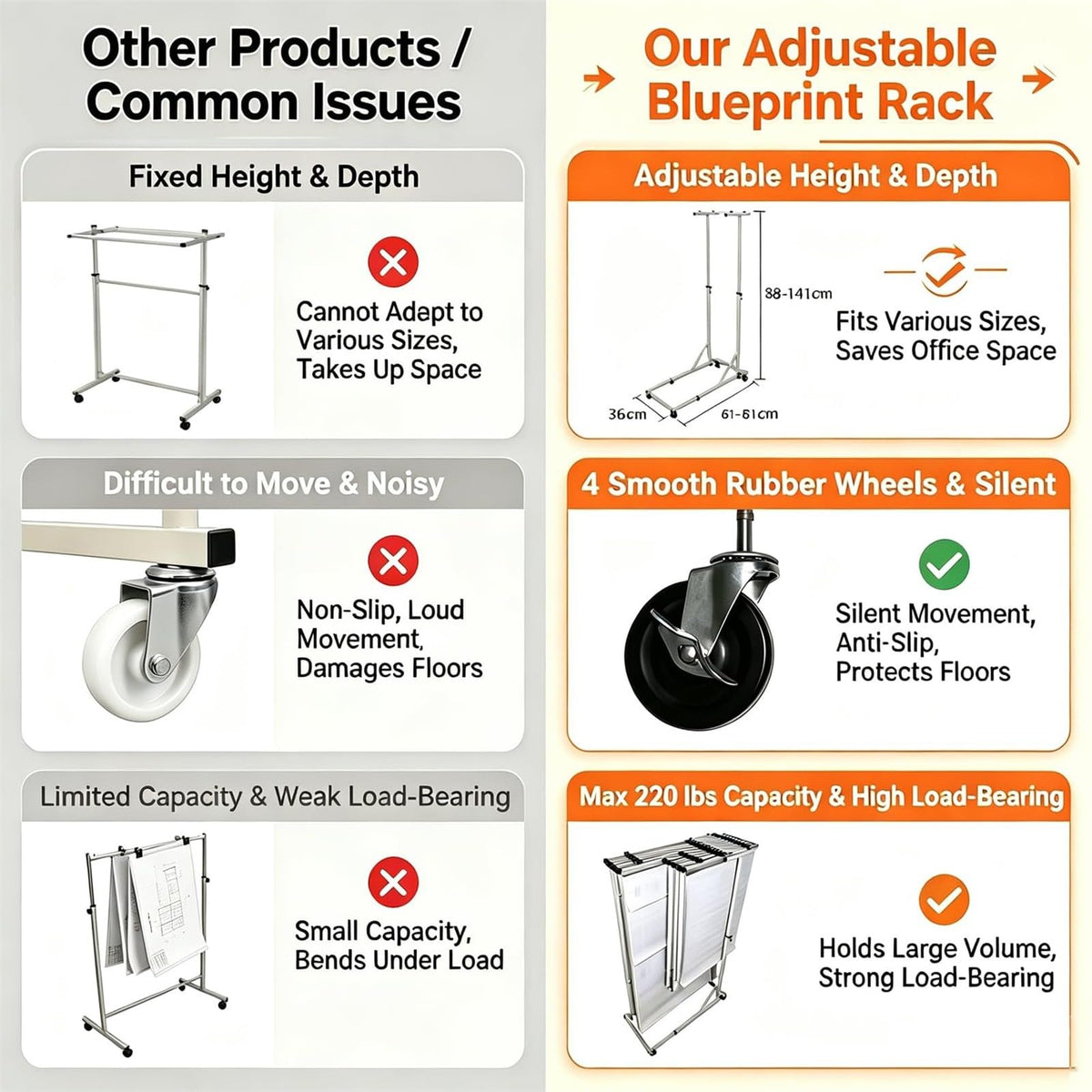 Adjuble le Ding STO Rack - Versatile Document nizer for Art Supplies, Office Files, and Craft Materials - Space-Saving Design for Home & Office Use