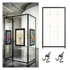 1 3 5 7 Pack Freestanding Artwork Exhibition Rack with Wire Rope/ Hooks