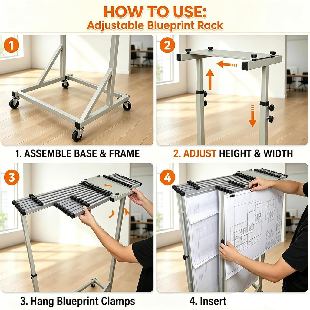 Adjuble le Ding STO Rack - Versatile Document nizer for Art Supplies, Office Files, and Craft Materials - Space-Saving Design for Home & Office Use