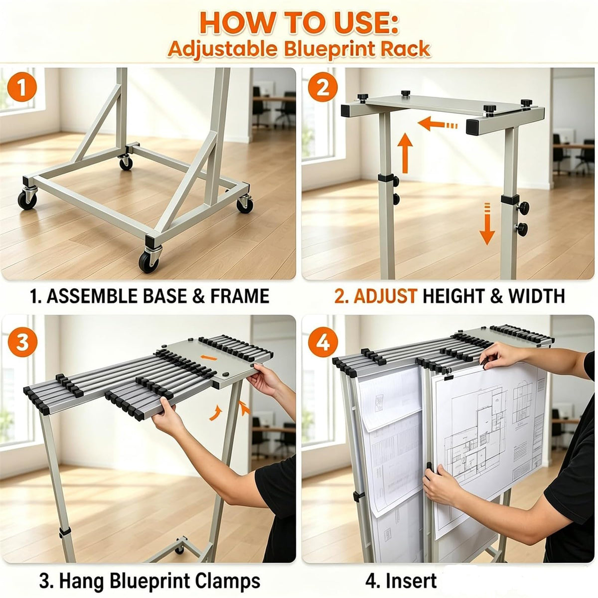 Adjuble le Ding STO Rack - Versatile Document nizer for Art Supplies, Office Files, and Craft Materials - Space-Saving Design for Home & Office Use